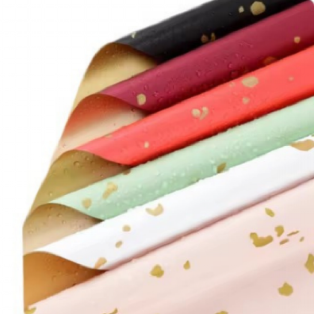 Papel Impermeable Terrazo Dorado