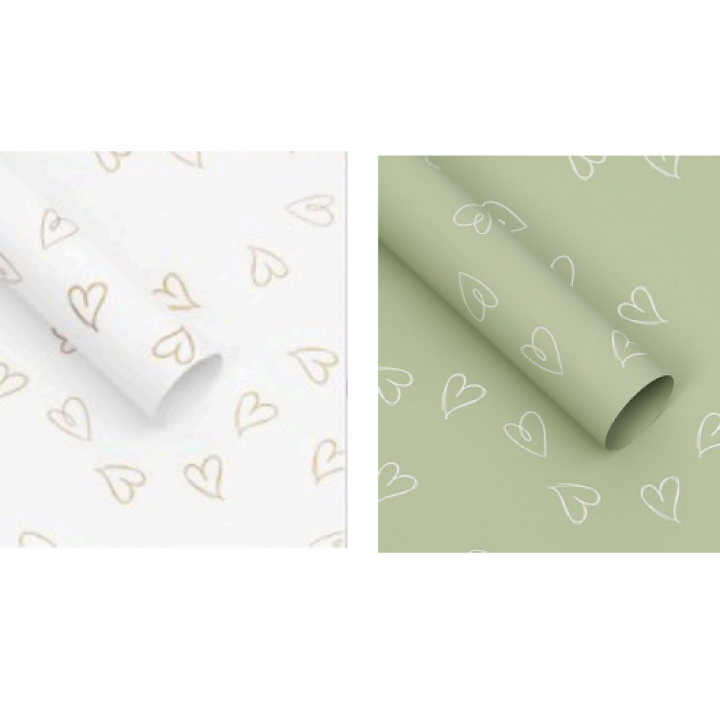 Papel Corazoncitos Retro