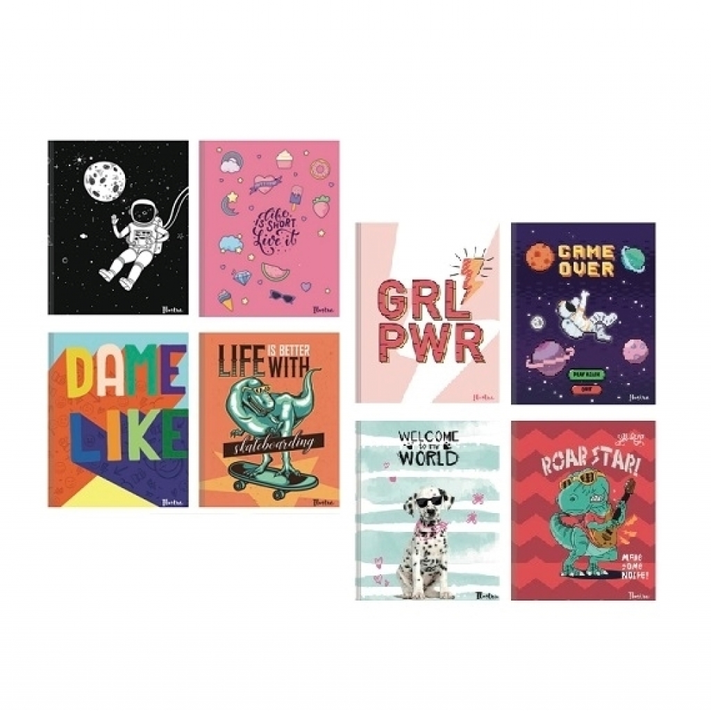 Cuaderno 48 hojas liso tapa flexible ILUSTRA