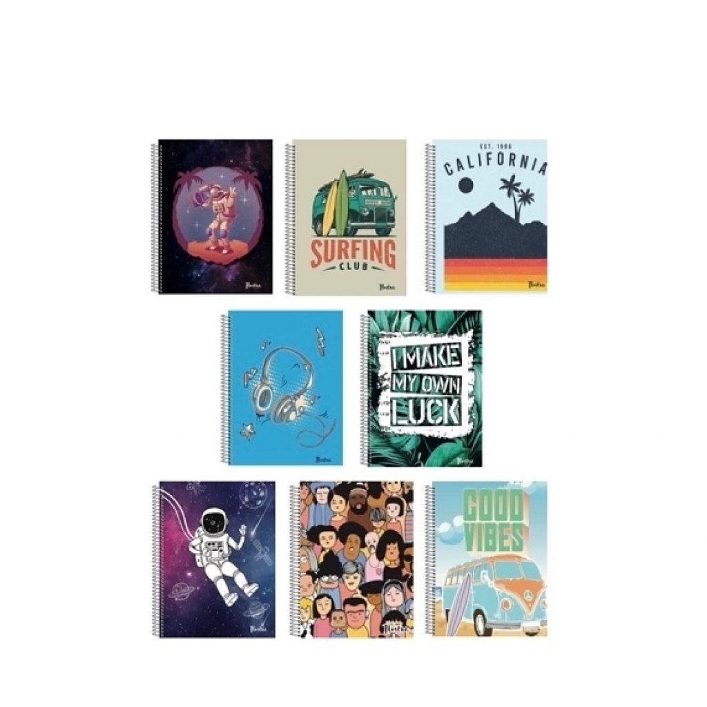 Cuaderno 96 hojas con espiral tapa flexible ILUSTRA