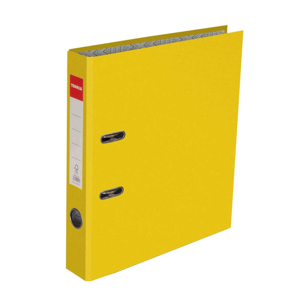 Bibliorato A4 Lomo Angosto Teoría+ Amarillo