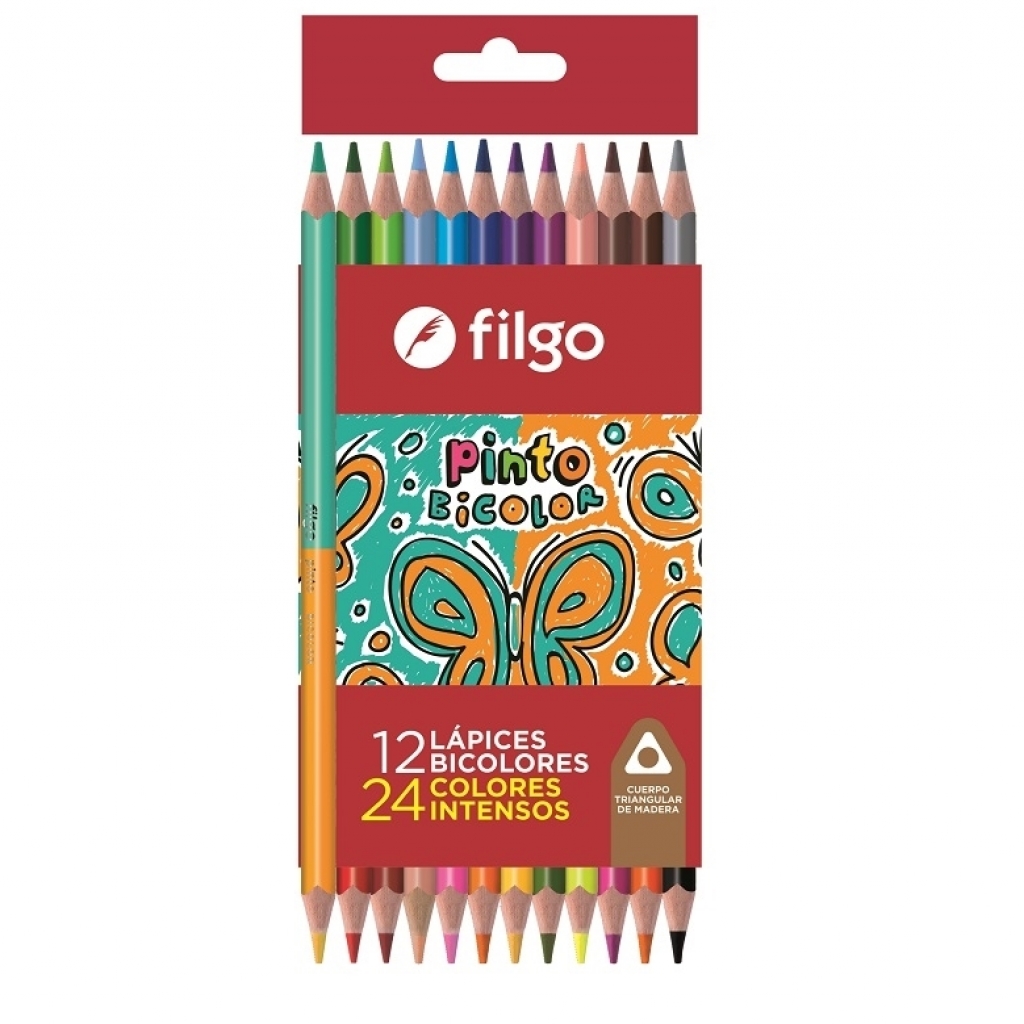 Color Filgo resina pinto bicolor - estuche 12 surtido