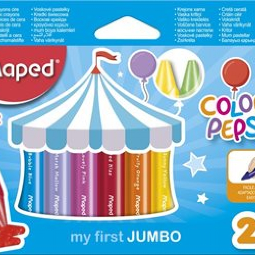 Crayones Maped 12 colores Jumbo